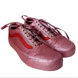 Vans Old Skool x Opening Ceremony Glitter Pack in pink - size 8